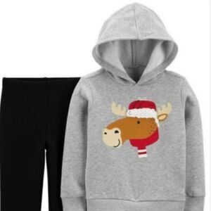 Carter’s Christmas Moose Pullover Hoodie